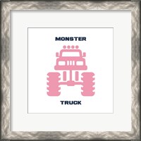 Framed 'Monster Truck Graphic Pink Part II' border=