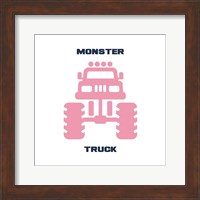 Framed Monster Truck Graphic Pink Part II