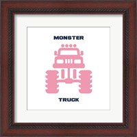 Framed Monster Truck Graphic Pink Part II