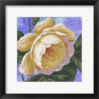 Framed Summer Ombre Rose Yellow