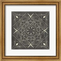Framed Geometric Tile VIII