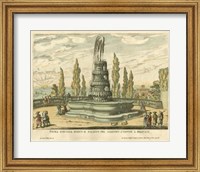 Framed Italian Fountain IV