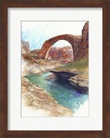 Framed Rainbow Bridge - Lake Powell, Ut.