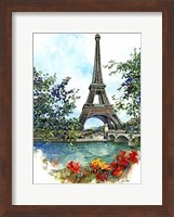 Framed Eiffel Tower - Paris, France