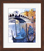 Framed Rialto Bridge - Venice Italy