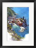 Framed Cinque Terre - Vernazza, Italy