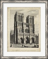 Framed West Front-Notre Dame