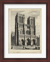 Framed West Front-Notre Dame