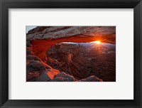 Framed Mesa Arch Sunrise