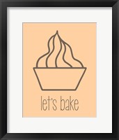 Let's Bake - Dessert V Creme Framed Print