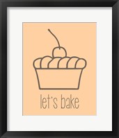 Let's Bake - Dessert I Creme Framed Print