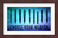 Framed Choose Your Weapon - Aquamarine