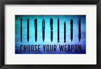 Framed Choose Your Weapon - Aquamarine