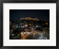 Framed Greece Athens Acropolis Night 1