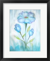 Framed Floral Blue 2