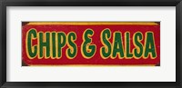 Chips And Salsa Red Framed Print
