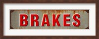 Framed Brakes Rusted Garage