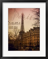 Framed Paris Is Always A Good Idea