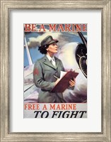 Framed Woman Marines