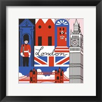 Framed 'London Print' border=