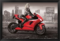 Framed Marilyn's Motorcycle