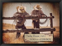 Framed God is a Cowboy