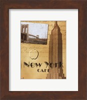Framed New York Cafe