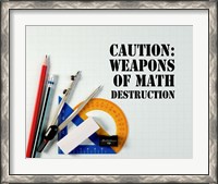 Framed Caution: Weapons of Math Destruction - Color