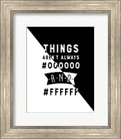Framed Things Aren't Always Black and White - Color Hex Code