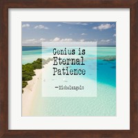 Framed Genius is Eternal Patience - Beach
