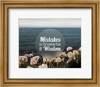 Framed Mistakes Are The Growing Pains of Wisdom - Color