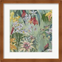 Framed 'Jungle Orchids' border=