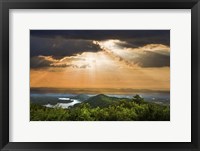 Framed Rays Over Blue Ridge