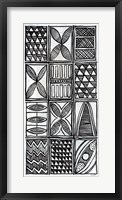 Patterns of the Amazon V BW Framed Print