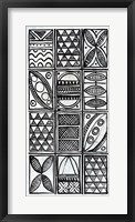 Framed Patterns of the Amazon VI BW