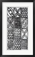 Patterns of the Amazon III BW Framed Print