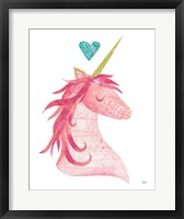 Framed Unicorn Magic I Heart