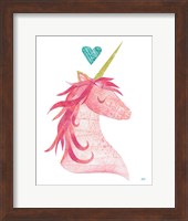 Framed Unicorn Magic I Heart