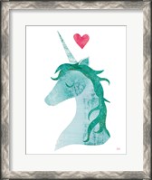 Framed Unicorn Magic II Heart