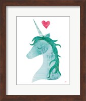 Framed Unicorn Magic II Heart