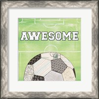 Framed 'On the Field IV Awesome' border=