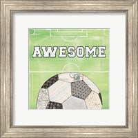 Framed 'On the Field IV Awesome' border=
