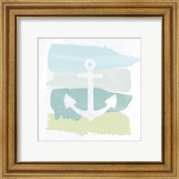 Framed 'Seaside Swatch Anchor' border=