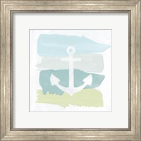 Framed 'Seaside Swatch Anchor' border=