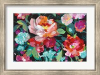 Framed Bright Floral Medley Crop