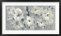 Framed Flowers on Gray