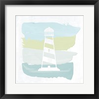 Framed Seaside Swatch Lighthouse