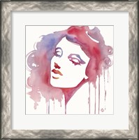 Framed So She Flows (Watercolor portrait)