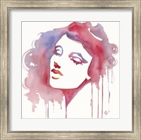 Framed So She Flows (Watercolor portrait)