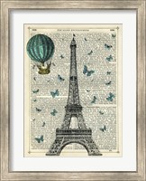 Framed Eiffel Butterflies